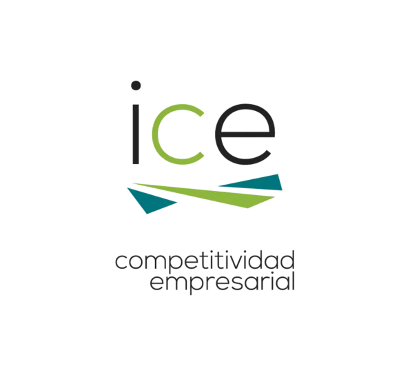 Logotipo del ICE, Instituto para la Competitividad Empresarial de Castilla y León, entidad colaboradora de Industrias Ríos